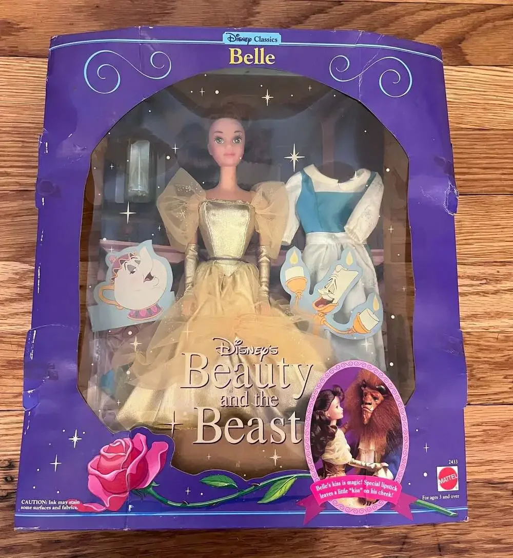 1991 Mattel Disney Classics Beauty and the Beast Belle Doll #2433